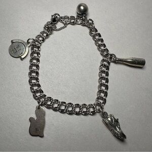 James Avery Silver Charm Bracelet with Unique Charms